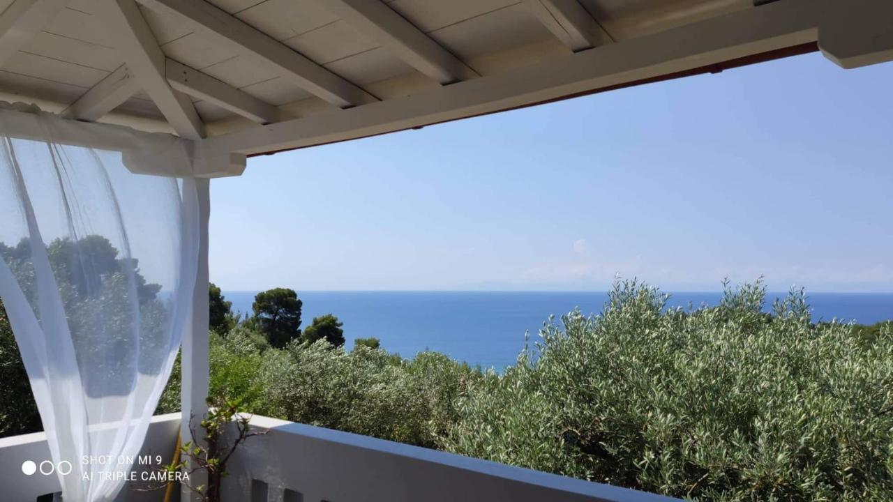 Апартаменты Elia House 1 Astoning Sea View Among The Olive Trees Патитири Экстерьер фото