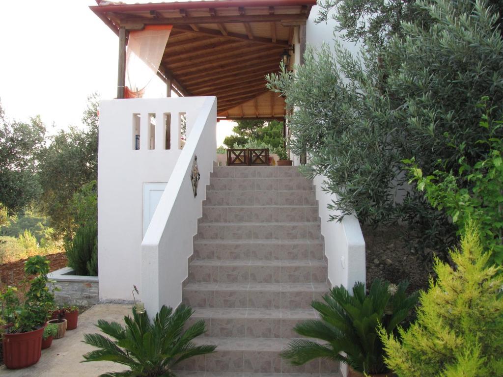 Апартаменты Elia House 1 Astoning Sea View Among The Olive Trees Патитири Номер фото